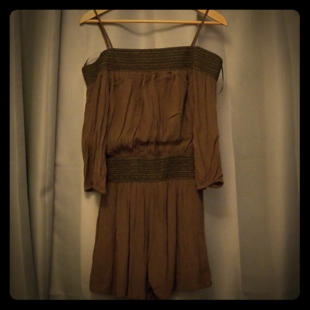 OLIVE GREEN ROMPER PURPLE SNOW BRAND